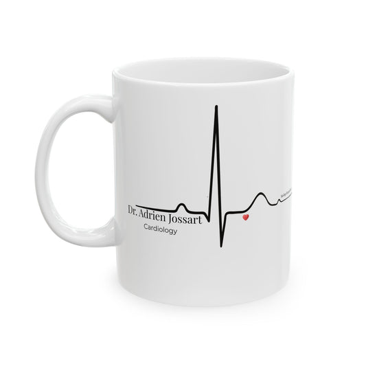 Personalized Heartbeat Mug – Custom Name & Medical Specialty, Healthcare Professional Gift for Birthday, Anniversary & Valentine’s Day