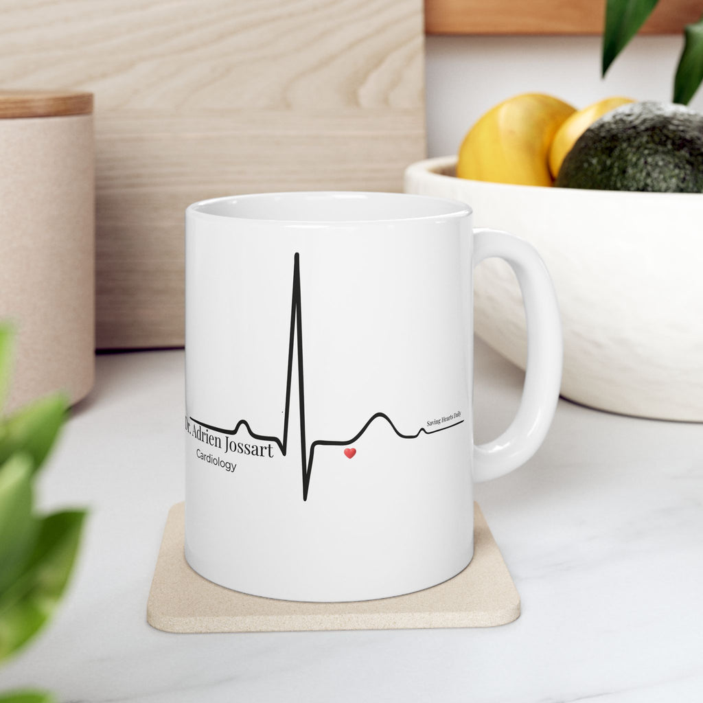 Personalized Heartbeat Mug – Custom Name & Medical Specialty, Healthcare Professional Gift for Birthday, Anniversary & Valentine’s Day