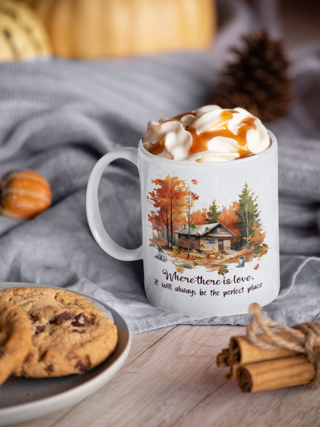 Where There Is Love It Will Always Be the Perfect Place | Cozy Autumn House with Dog & Cat
