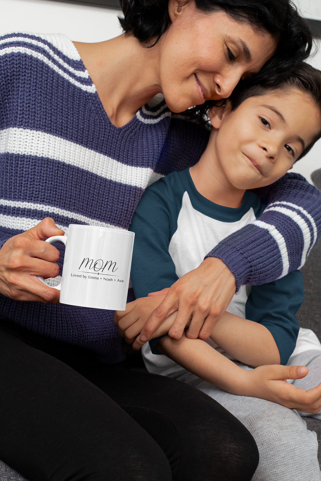 Personalized Mom Mug – Loved by Kids Names | Custom Mother’s Day Gift | Mom Gift from Kids | Personalized Coffee Mug for Mom