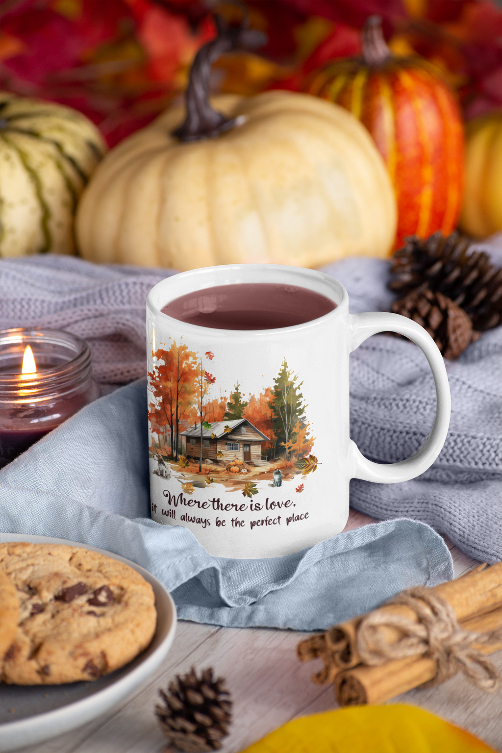 Where There Is Love It Will Always Be the Perfect Place | Cozy Autumn House with Dog & Cat