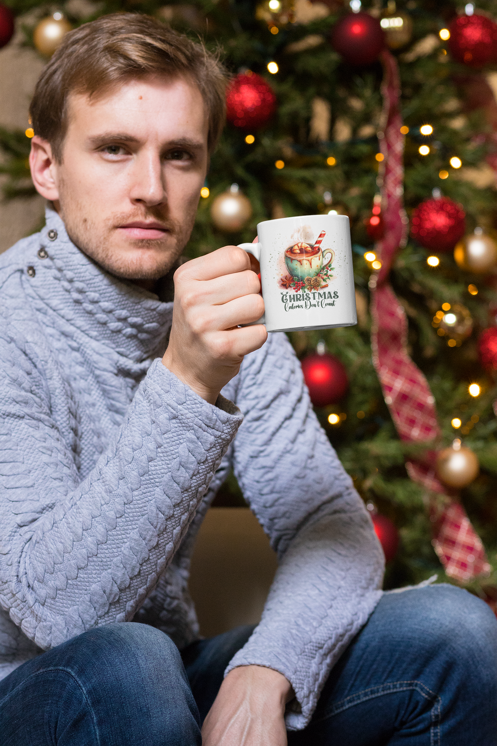 Christmas Hot Chocolate Mug – Cozy Christmas Coffee Cup, Christmas Hot Chocolate Mug | Cozy Holiday Coffee Cup