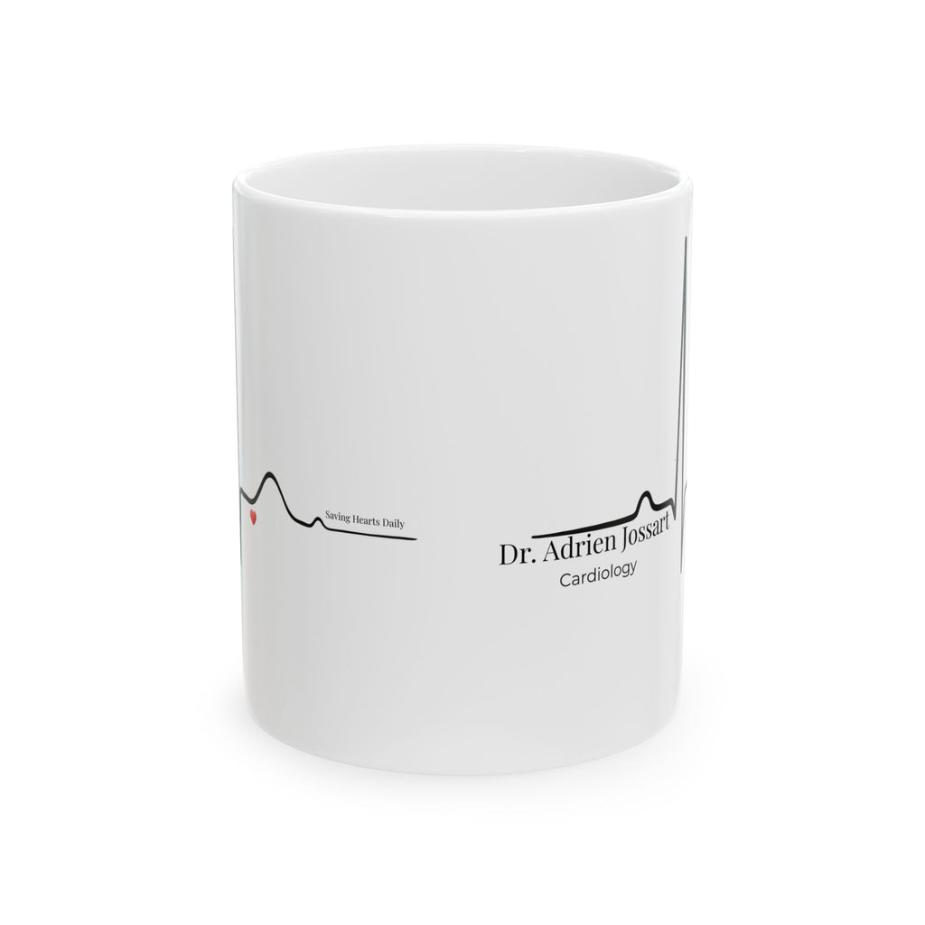 Personalized Heartbeat Mug – Custom Name & Medical Specialty, Healthcare Professional Gift for Birthday, Anniversary & Valentine’s Day