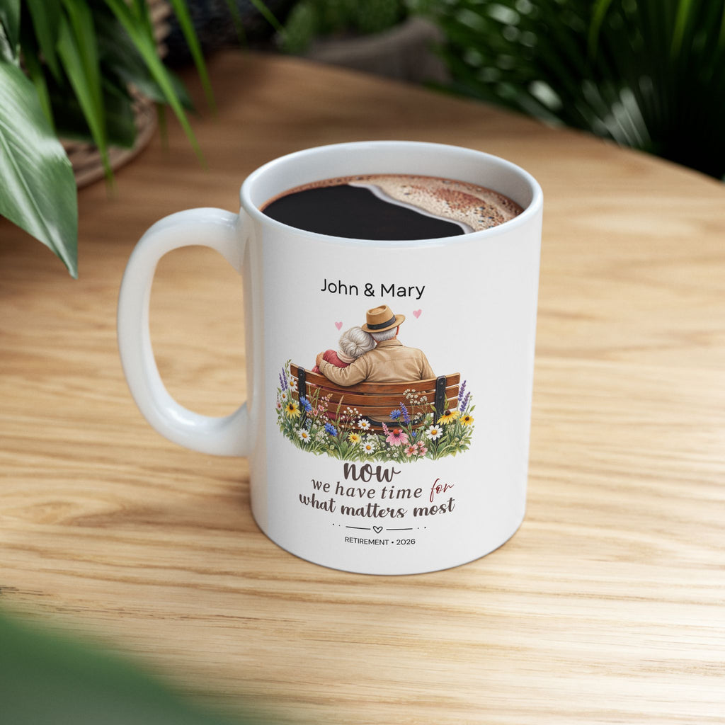 Personalized Retirement Mug for Couple – Retirement Gift for Husband and Wife, Retired Couple Coffee Cup,Personalized Retirement Mug for Couple | Retirement Gift