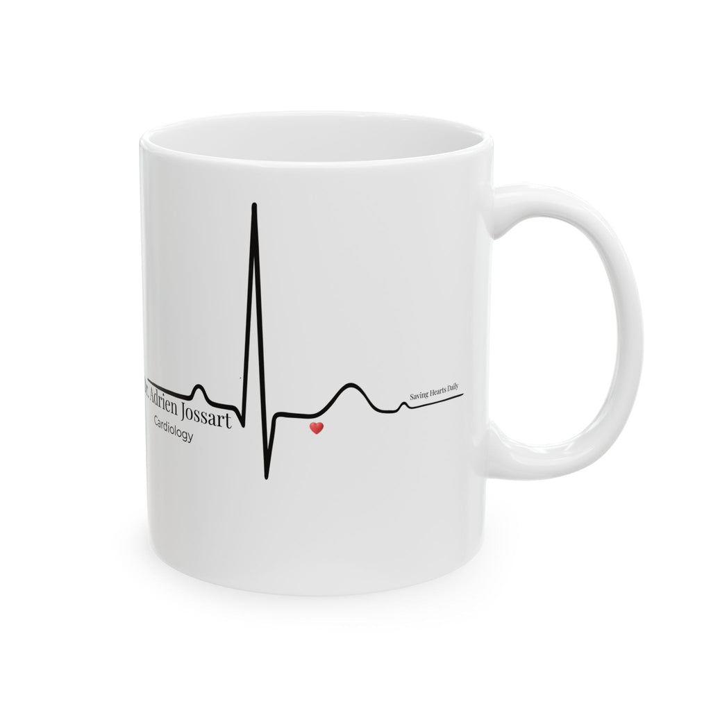 Personalized Heartbeat Mug – Custom Name & Medical Specialty, Healthcare Professional Gift for Birthday, Anniversary & Valentine’s Day