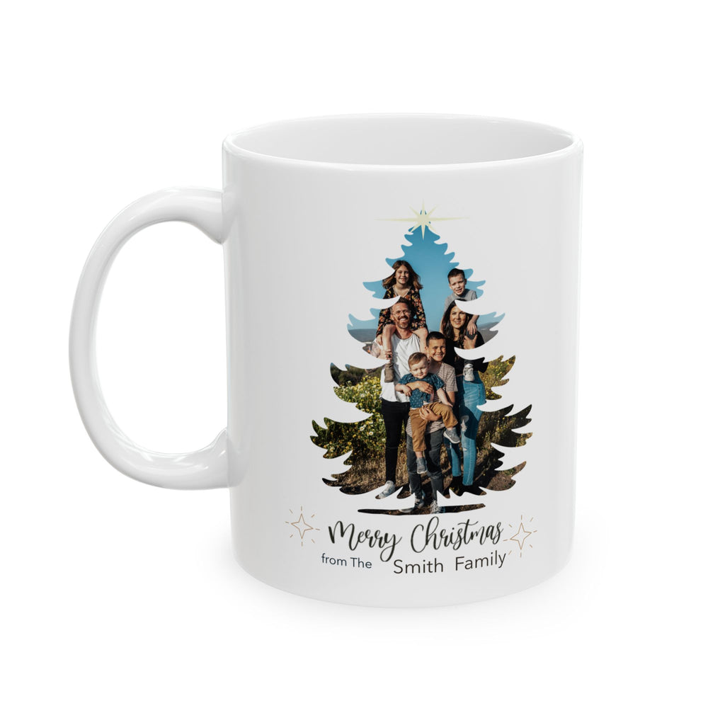 Winter Woodland Mug - Snowy Pine Tree Ceramic Coffee Cup (11oz & 15oz)