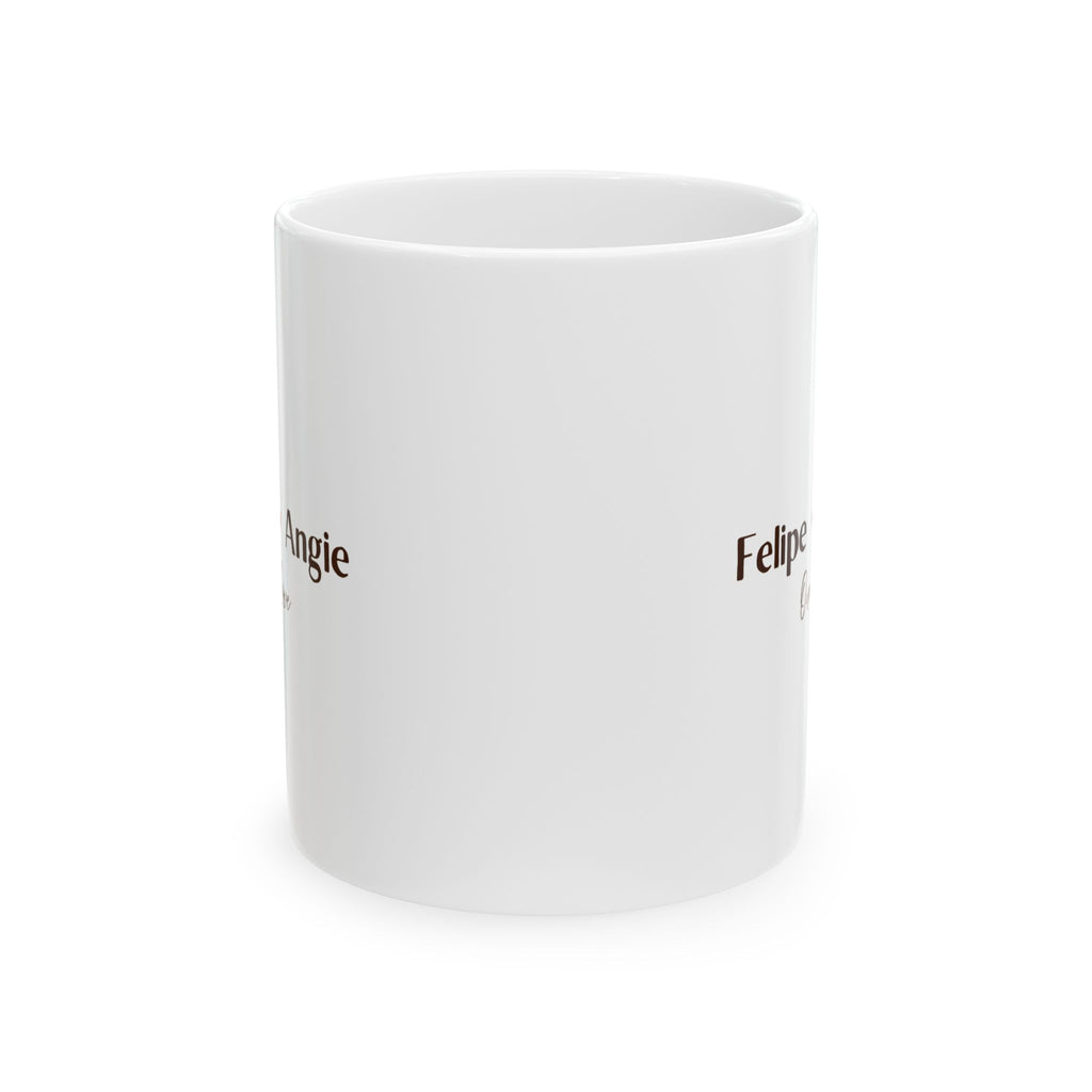 Personalized Couple Mug – Our Love Custom Names Coffee Cup, Valentine’s Day Anniversary Wedding Gift