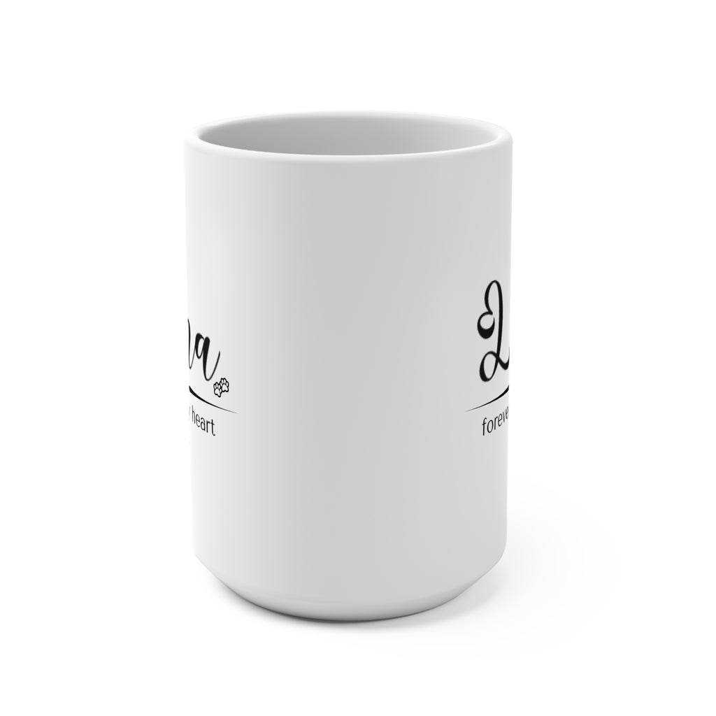 Personalized Pet Memorial Mug – Custom Dog or Cat Name & Dates, “Forever in My Heart” Sympathy Gift, Pet Loss Remembrance Cup