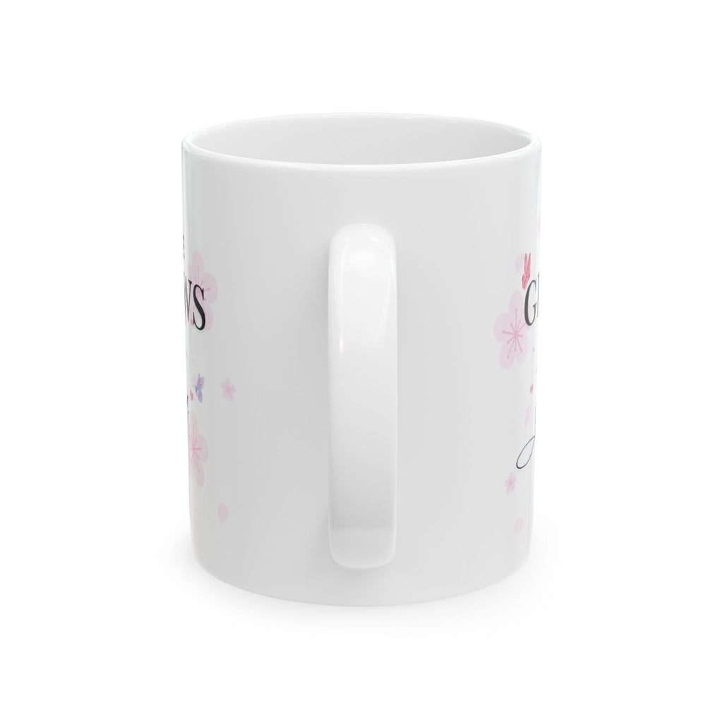 Love Grows With You Mug – Floral Heart Romantic Coffee Cup, Valentine’s Day, Anniversary & Wedding Gift