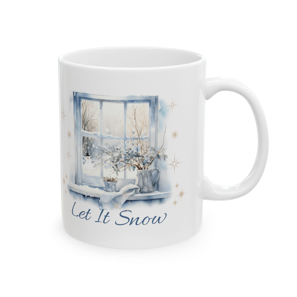 Let It Snow Winter Mug – Cozy Christmas Coffee Cup, Let It Snow Mug | Cozy Winter Christmas Coffee Cup