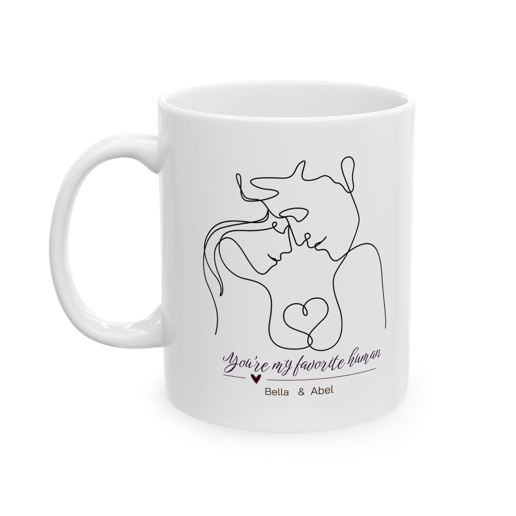 Personalized Vintage Photo Mug – Another Year More Memories Couple Gift with Names