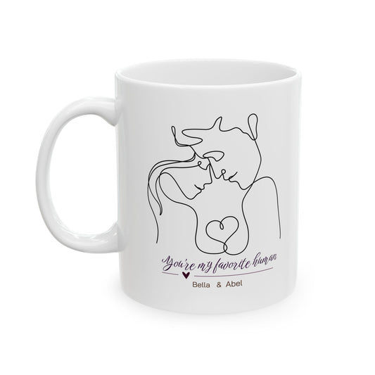 Personalized Vintage Photo Mug – Another Year More Memories Couple Gift with Names