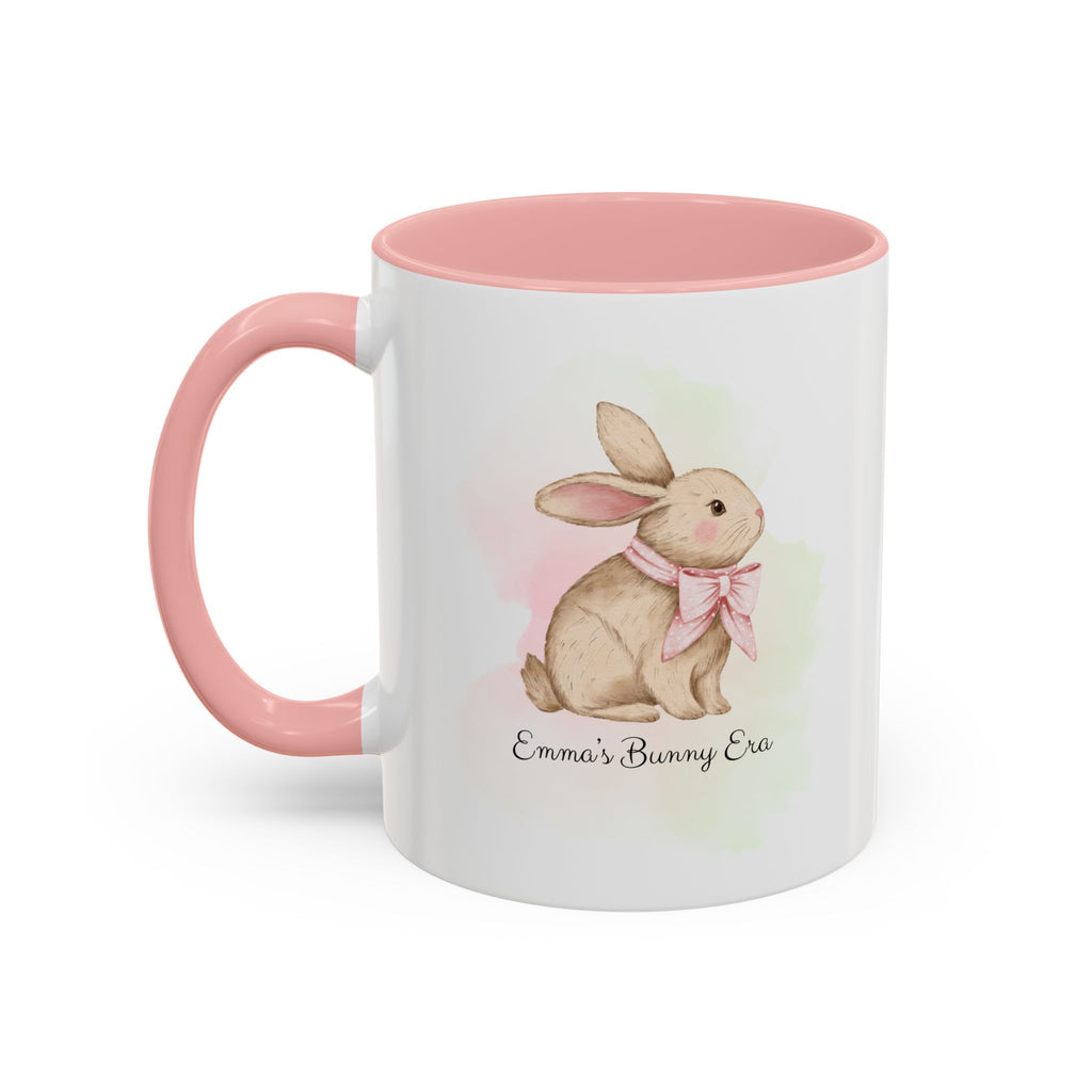 Personalized Bunny Era Mug – Custom Name Easter Cup for Girls in Pink or Purple | Cute Spring Kids Gift