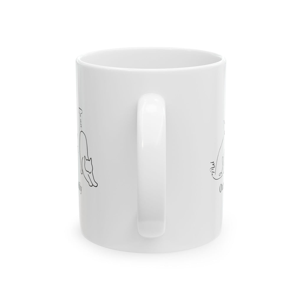 Personalized Cat Family Mug – Custom 3 Cat Names | Minimalist Line Art Cat Mug | Cat Lover Gift | Our Cat Family Mug