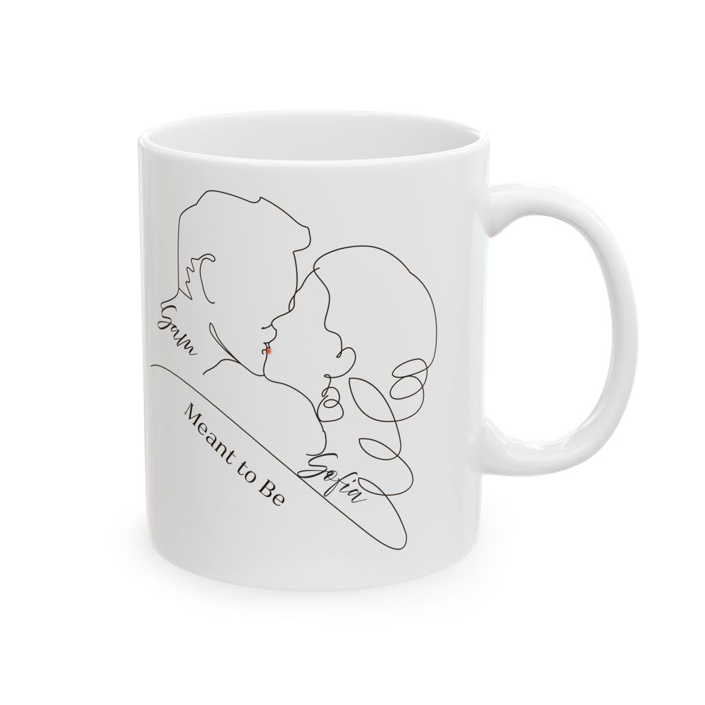 Personalized Couple Line Art Mug – Forever Us – Custom Names Romantic Gift for Valentine’s Day, Anniversary & Wedding