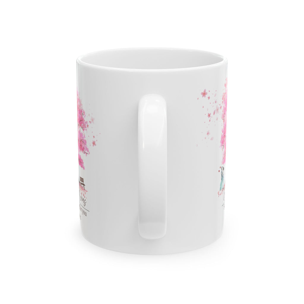 Personalized Couple Mug – Blossom Tree Love Gift with Names and Years Together