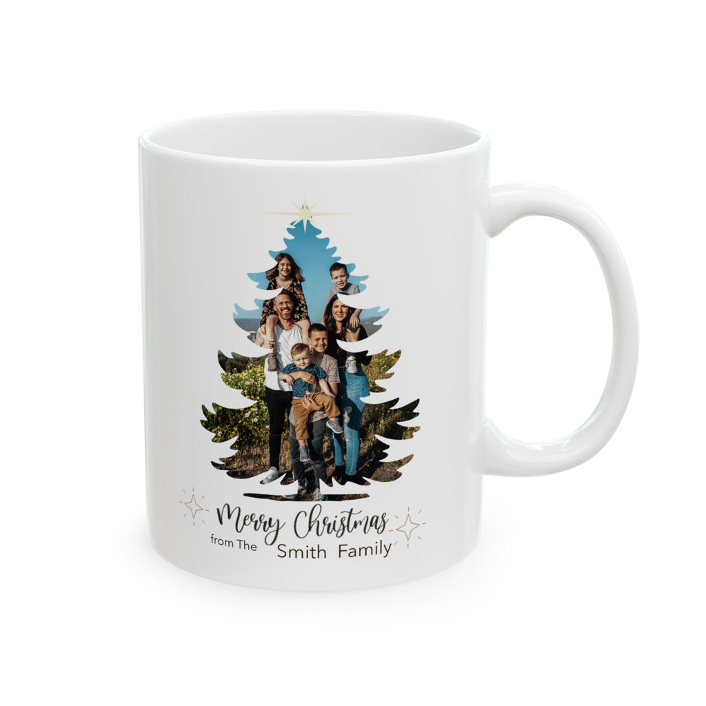 Winter Woodland Mug - Snowy Pine Tree Ceramic Coffee Cup (11oz & 15oz)