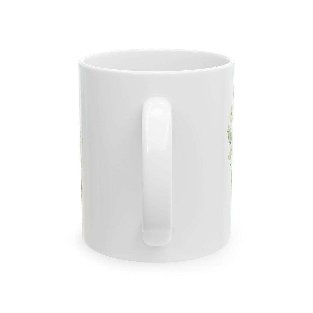 Personalized Tangled in Love Mug – Floral Field Couple Gift with Names
