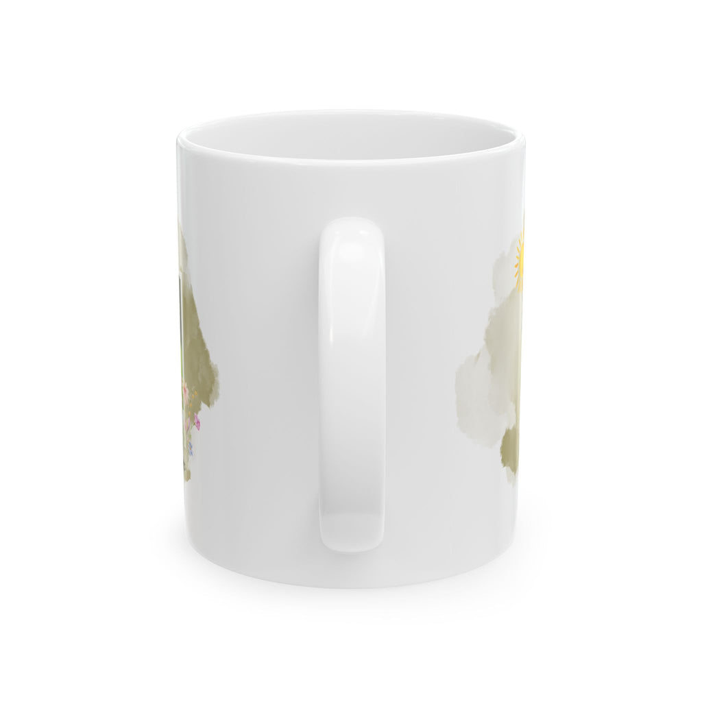 Personalized Pet Photo Mug – Vintage Watercolor Style – Custom Pet Name Coffee Cup – Dog or Cat Portrait Gift