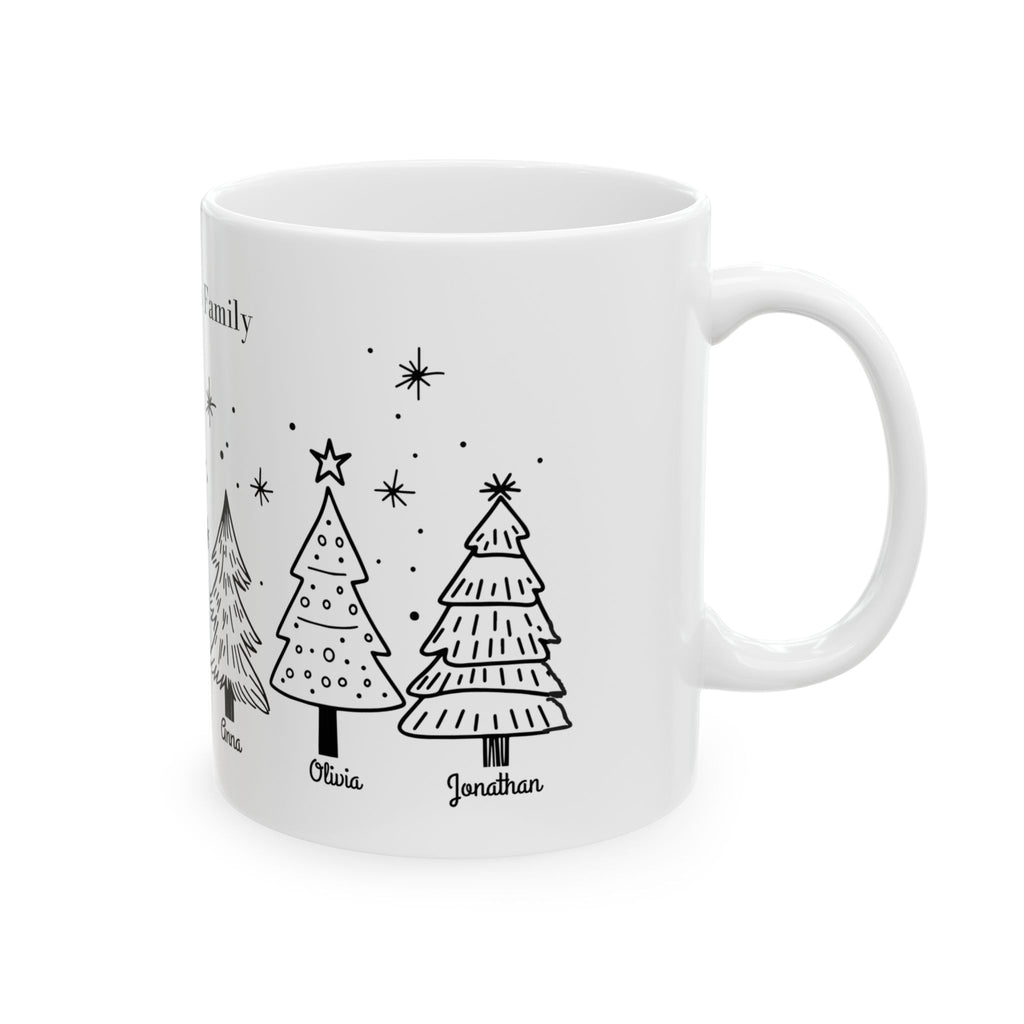 Celebrate Christmas Together with a One-of-a-Kind Family Tree Mug, Personalized Family Christmas Mug with Names | Custom Holiday Gift