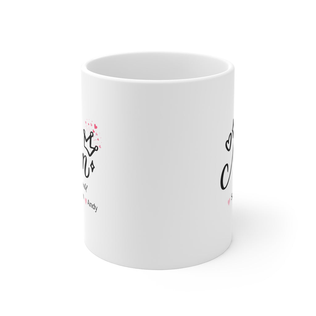 Mom Personalized Mug – Kids Names Coffee Mug – “My Whole World” Custom Gift for Mom – Mother’s Day Mug