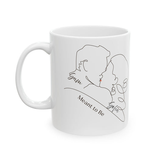 Personalized Couple Line Art Mug – Forever Us – Custom Names Romantic Gift for Valentine’s Day, Anniversary & Wedding