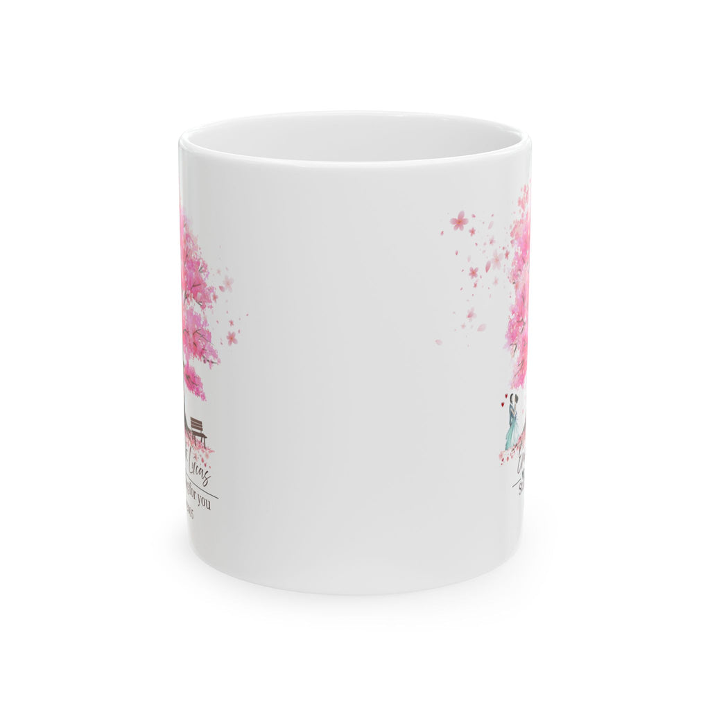 Personalized Couple Mug – Blossom Tree Love Gift with Names and Years Together