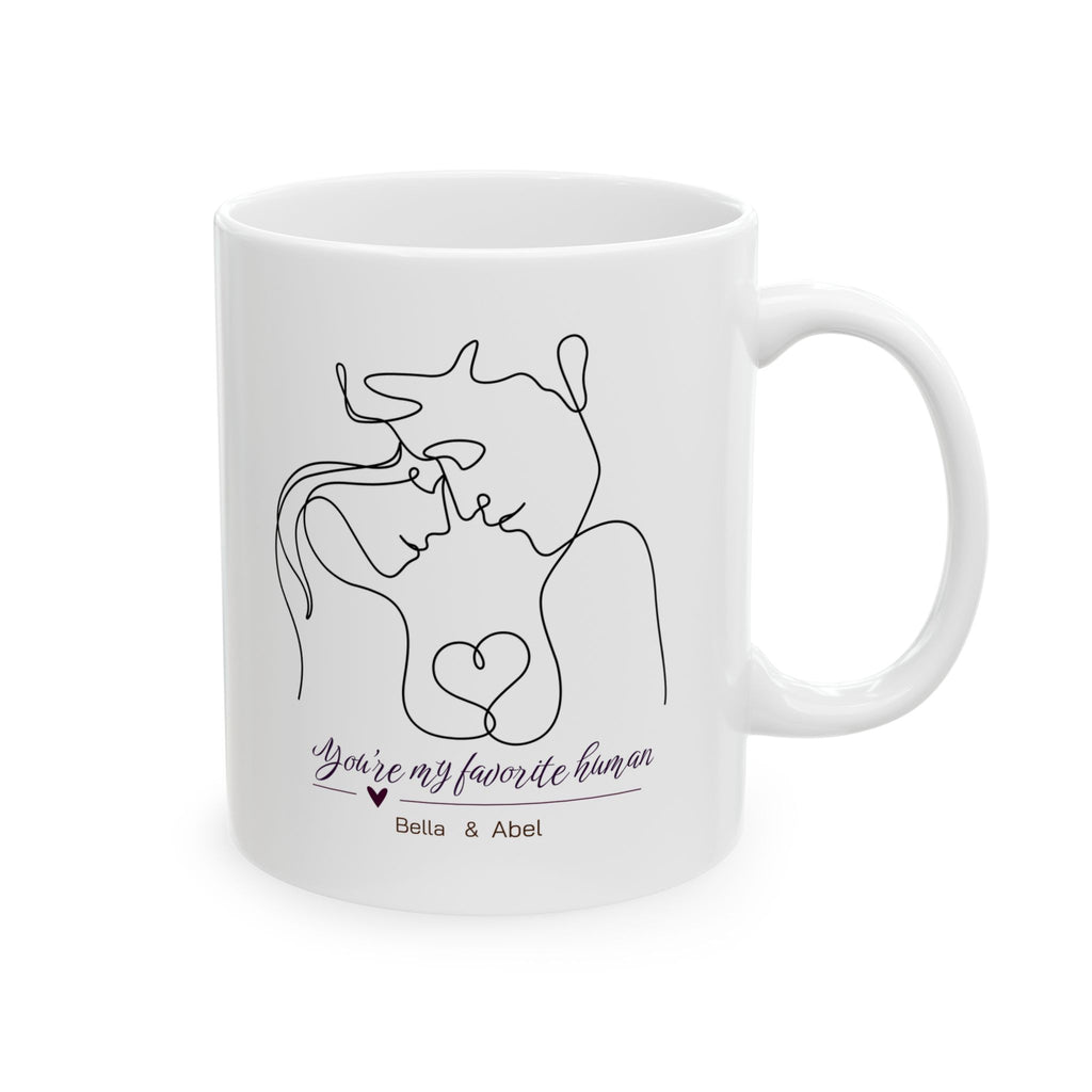 Personalized Vintage Photo Mug – Another Year More Memories Couple Gift with Names