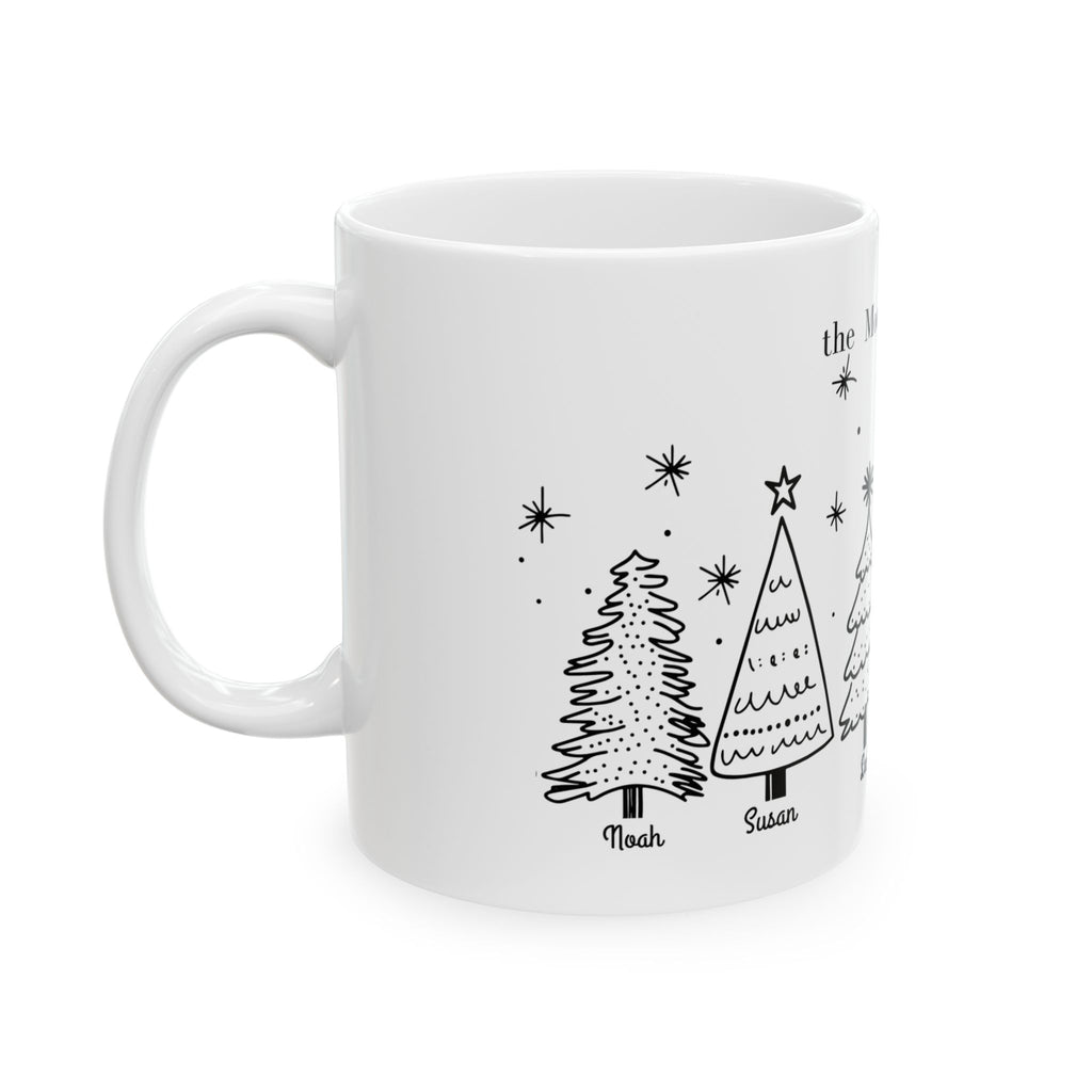 Celebrate Christmas Together with a One-of-a-Kind Family Tree Mug, Personalized Family Christmas Mug with Names | Custom Holiday Gift