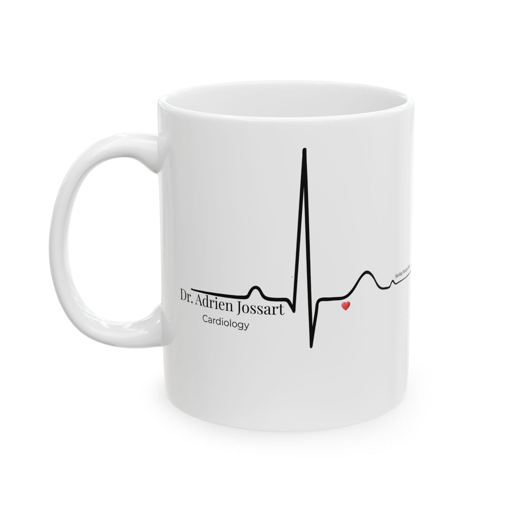 Personalized Heartbeat Mug – Custom Name & Medical Specialty, Healthcare Professional Gift for Birthday, Anniversary & Valentine’s Day