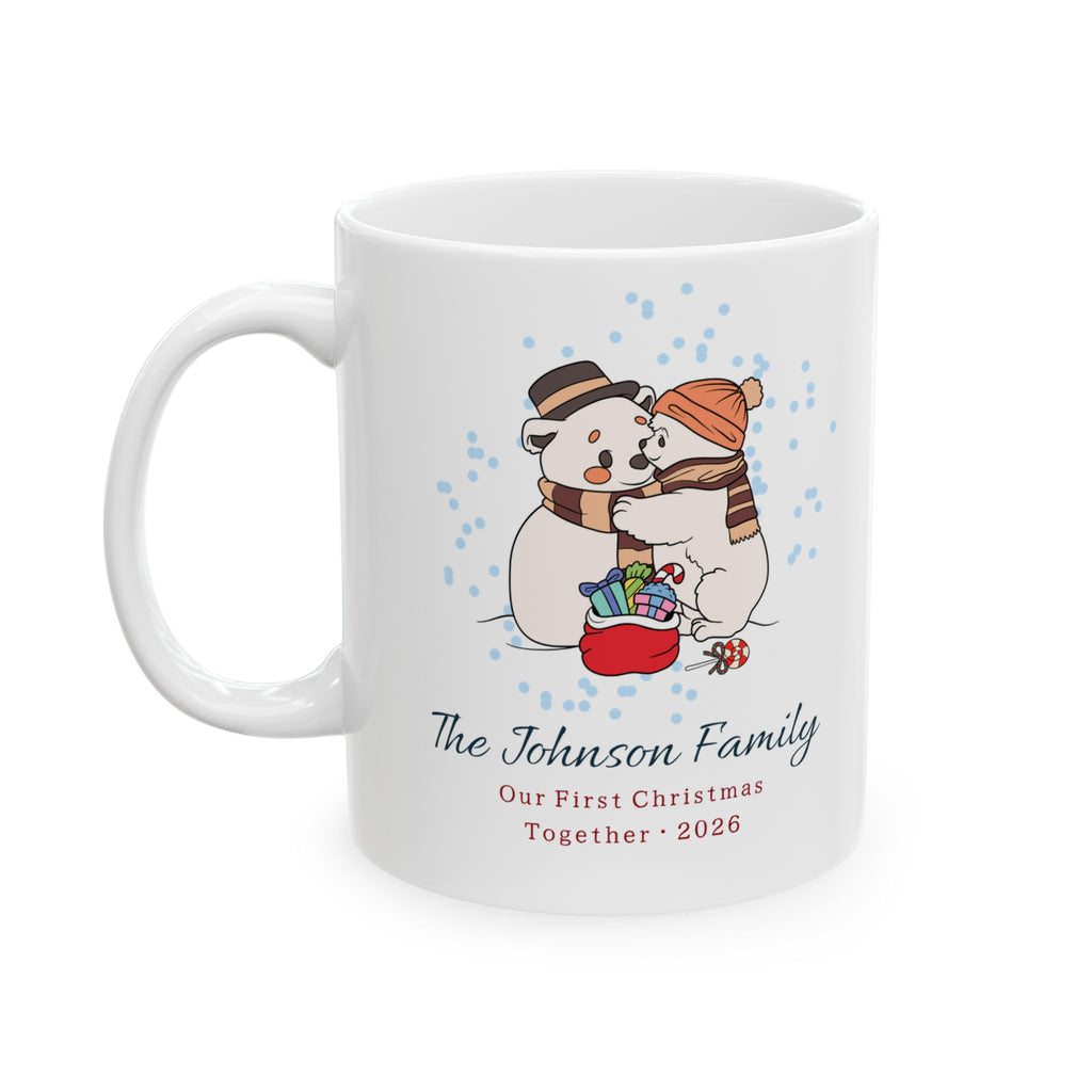 Personalized Family Christmas Mug – Custom Last Name Gift