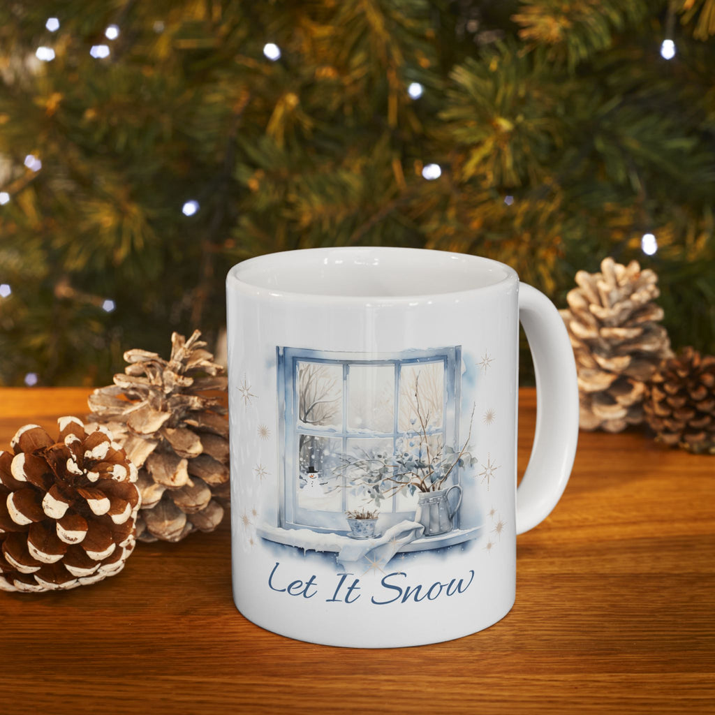 Let It Snow Winter Mug – Cozy Christmas Coffee Cup, Let It Snow Mug | Cozy Winter Christmas Coffee Cup