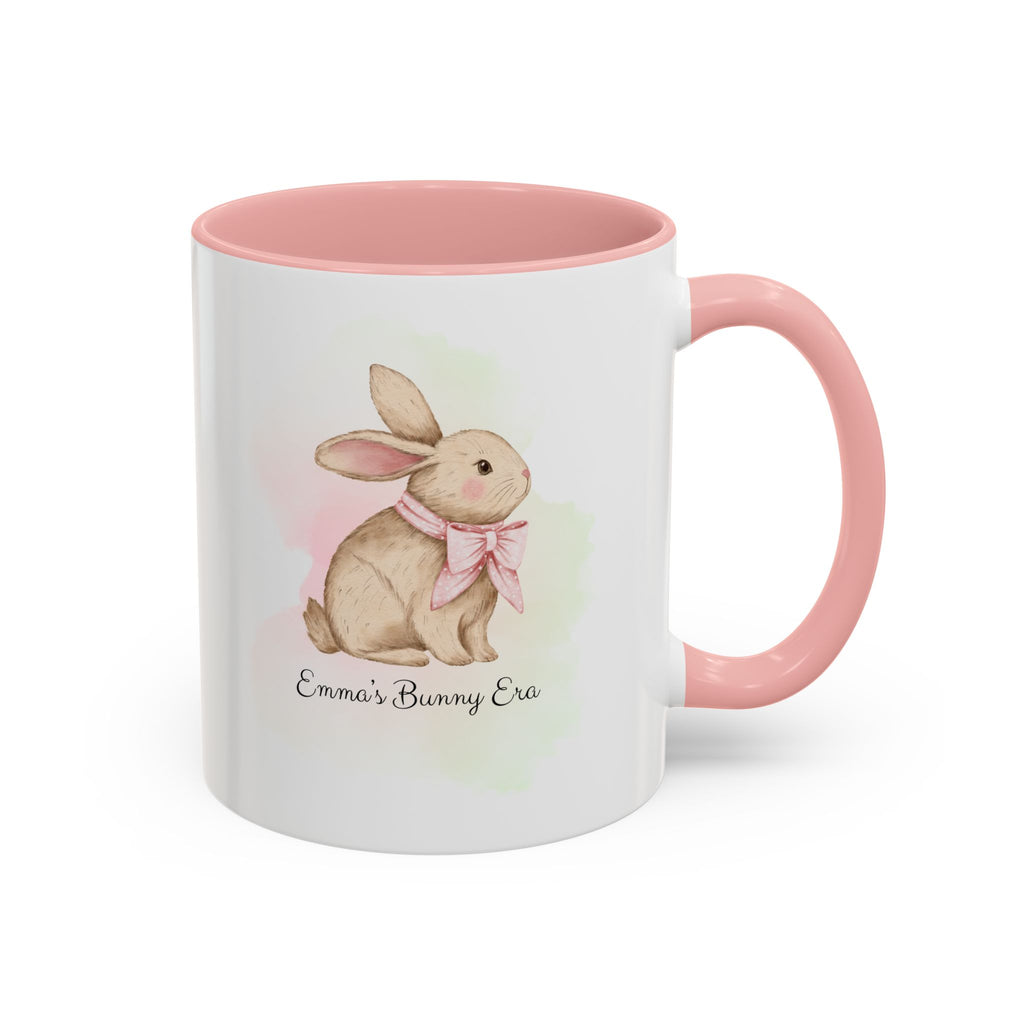 Personalized Bunny Era Mug – Custom Name Easter Cup for Girls in Pink or Purple | Cute Spring Kids Gift