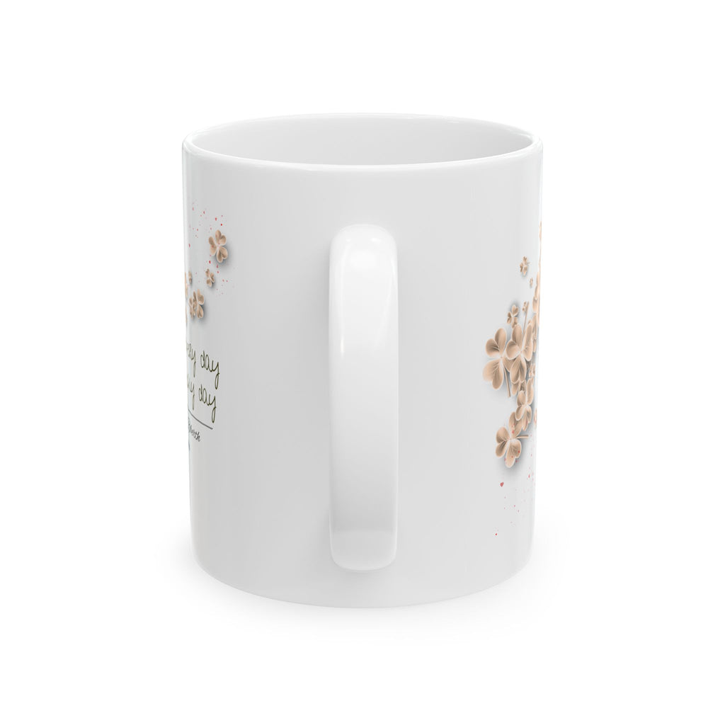 Personalized Vintage Clover Mug – Custom Couple Names & Date – Lucky Love Gift – St. Patrick’s Day, Anniversary & Relationship Present