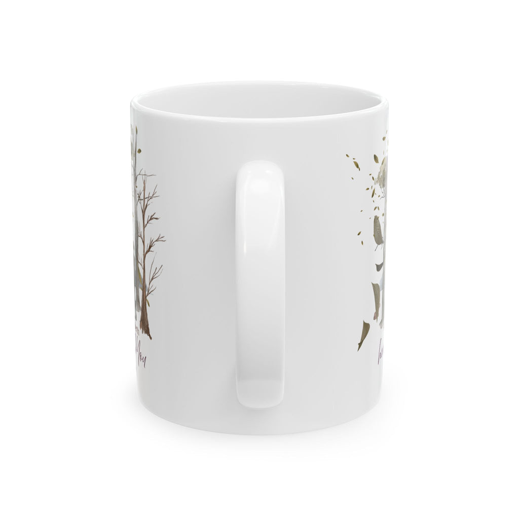 Personalized Couple Mug – Here With You | Romantic Forest Design | Anniversary & Valentine Gift with Names & Year