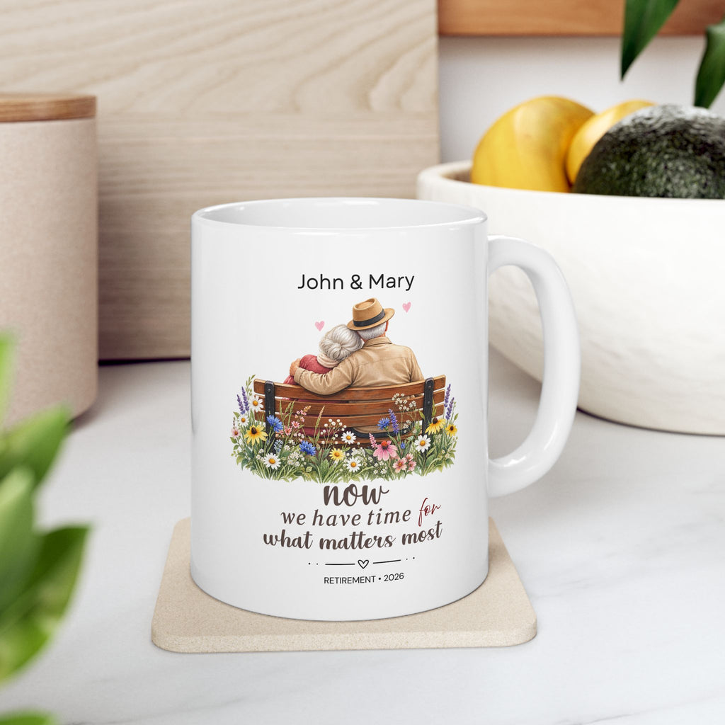 Personalized Retirement Mug for Couple – Retirement Gift for Husband and Wife, Retired Couple Coffee Cup,Personalized Retirement Mug for Couple | Retirement Gift