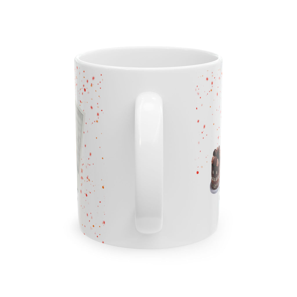 Personalized Birthday Photo Mug – Confetti Camera Design with Name and Age