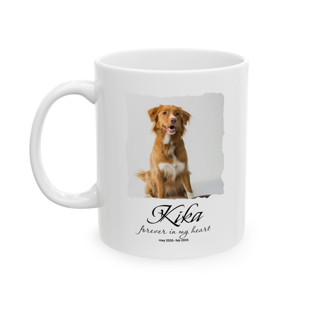 Personalized Pet Memorial Mug Custom Dog Photo Mug Pet Loss Gift Forever In My Heart Dog Remembrance Mug Sympathy Gift Pet Lover Gift