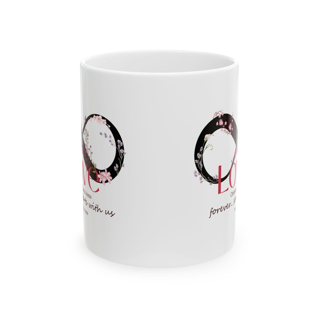 Personalized Infinity Love Mug – Forever Starts With Us | Anniversary & Wedding Gift