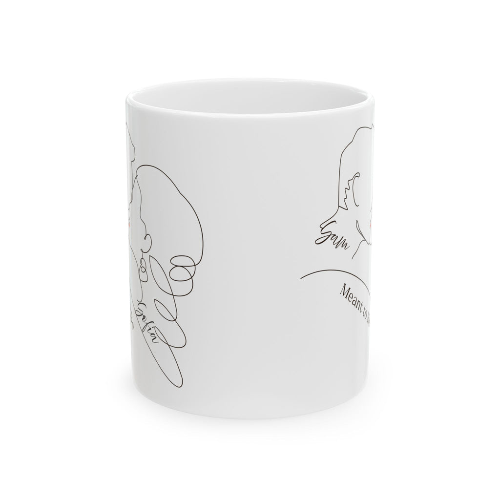 Personalized Couple Line Art Mug – Forever Us – Custom Names Romantic Gift for Valentine’s Day, Anniversary & Wedding