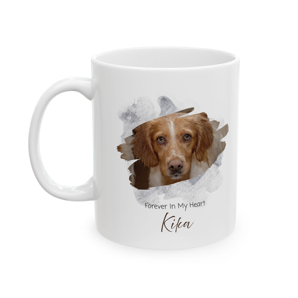 Personalized Pet Memorial Mug Custom Dog Photo Mug Pet Loss Gift Forever In My Heart Dog Remembrance Mug Sympathy Gift Pet Lover Gift