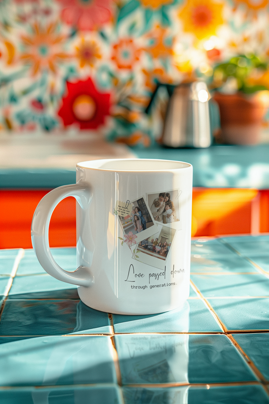 Personalized Family Photo Mug – Custom Picture Collage Gift for Mom, Grandma Gift, Love Passed Down Through Generations Mug