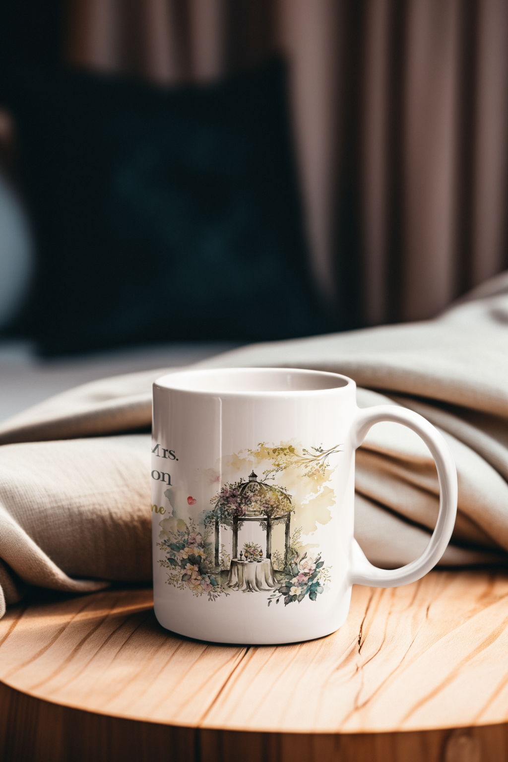Personalized Mr & Mrs Wedding Mug | Custom Last Name & Wedding Date Gift | Newlywed Couple Coffee Mug