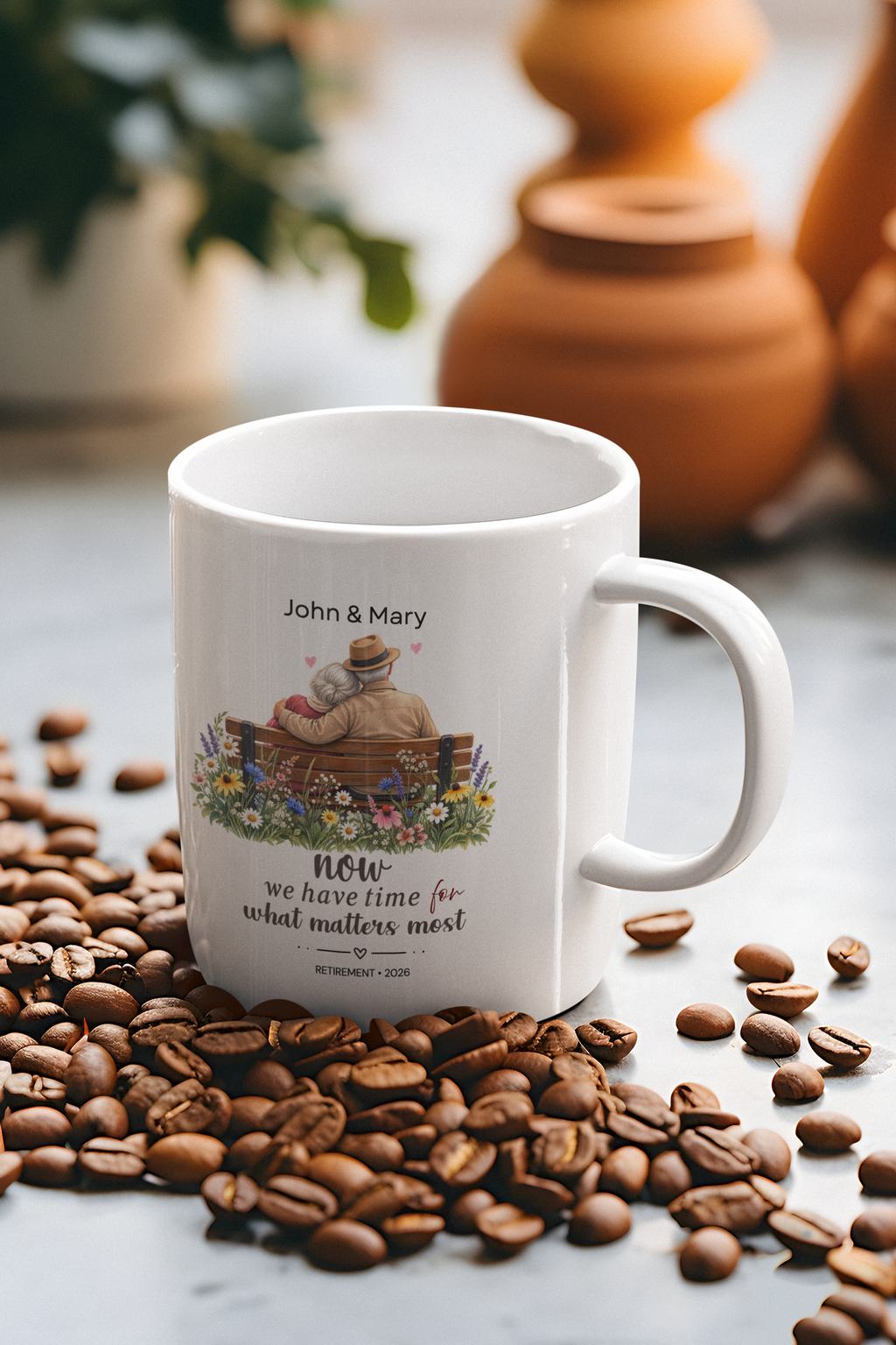 Personalized Retirement Mug for Couple – Retirement Gift for Husband and Wife, Retired Couple Coffee Cup,Personalized Retirement Mug for Couple | Retirement Gift