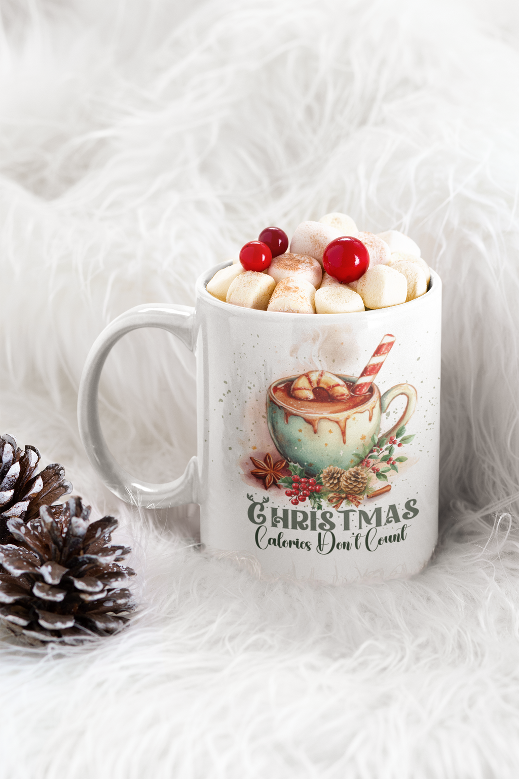 Christmas Hot Chocolate Mug – Cozy Christmas Coffee Cup, Christmas Hot Chocolate Mug | Cozy Holiday Coffee Cup