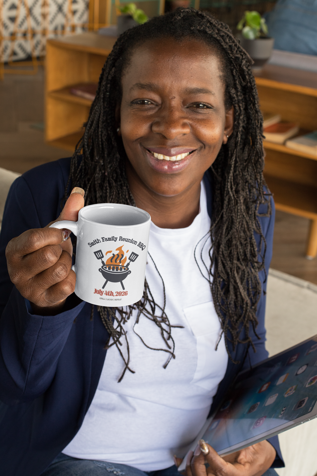 Personalized Family Reunion BBQ Mug, Custom Family BBQ Cup, Family Gathering Gift, BBQ Party Mug, Family Name Coffee Mug, Summer Reunion Keepsake