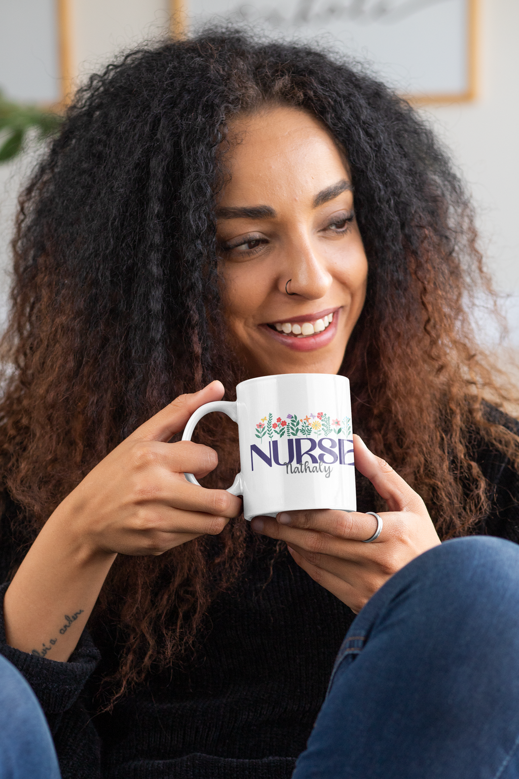 Personalized Nurse Mug – Custom Name Coffee Cup for Nurses