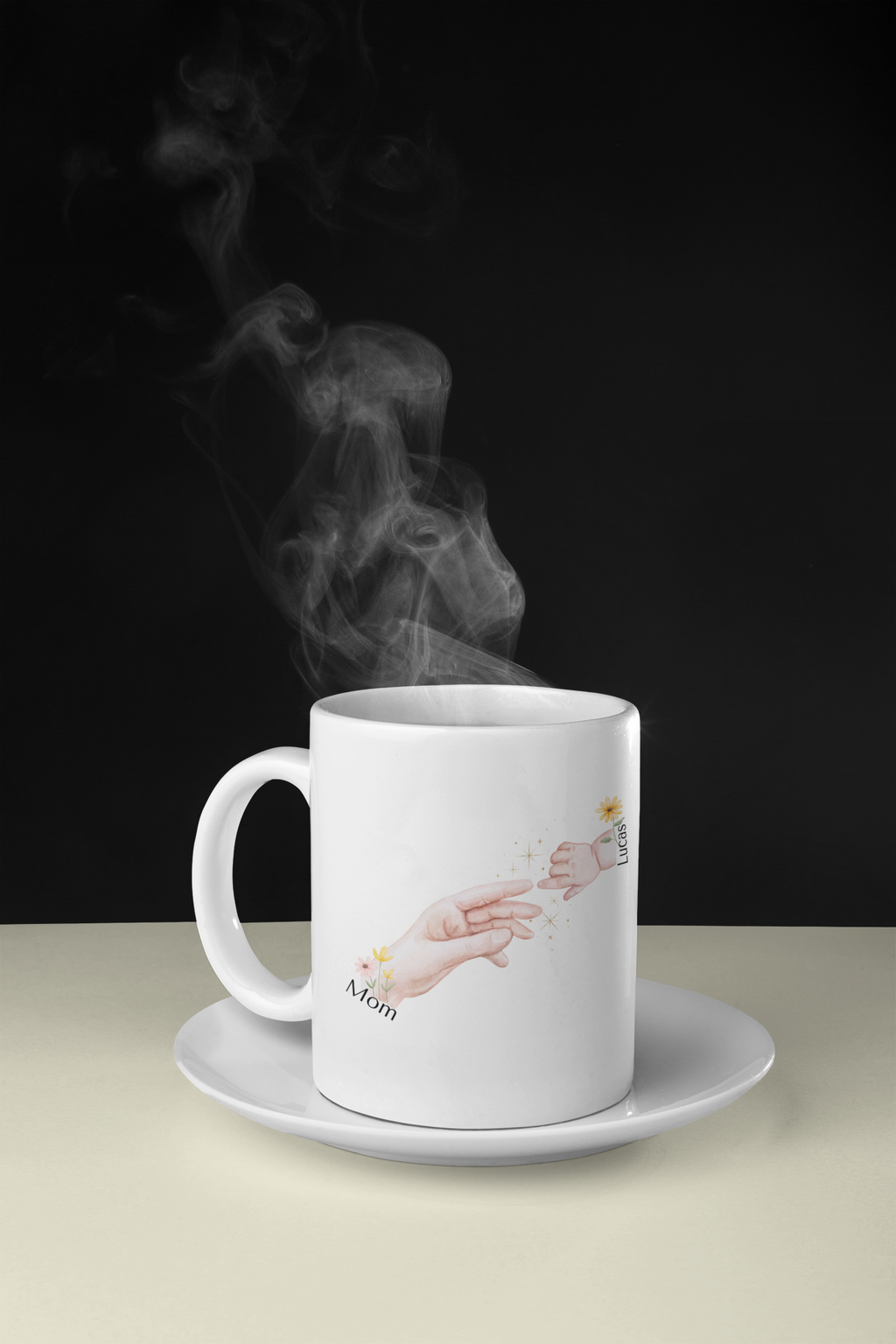 Personalized Mom & Child Mug – Custom Name Gift for Mom, Mother’s Day Gift, Emotional Family Keepsake Coffee Mug