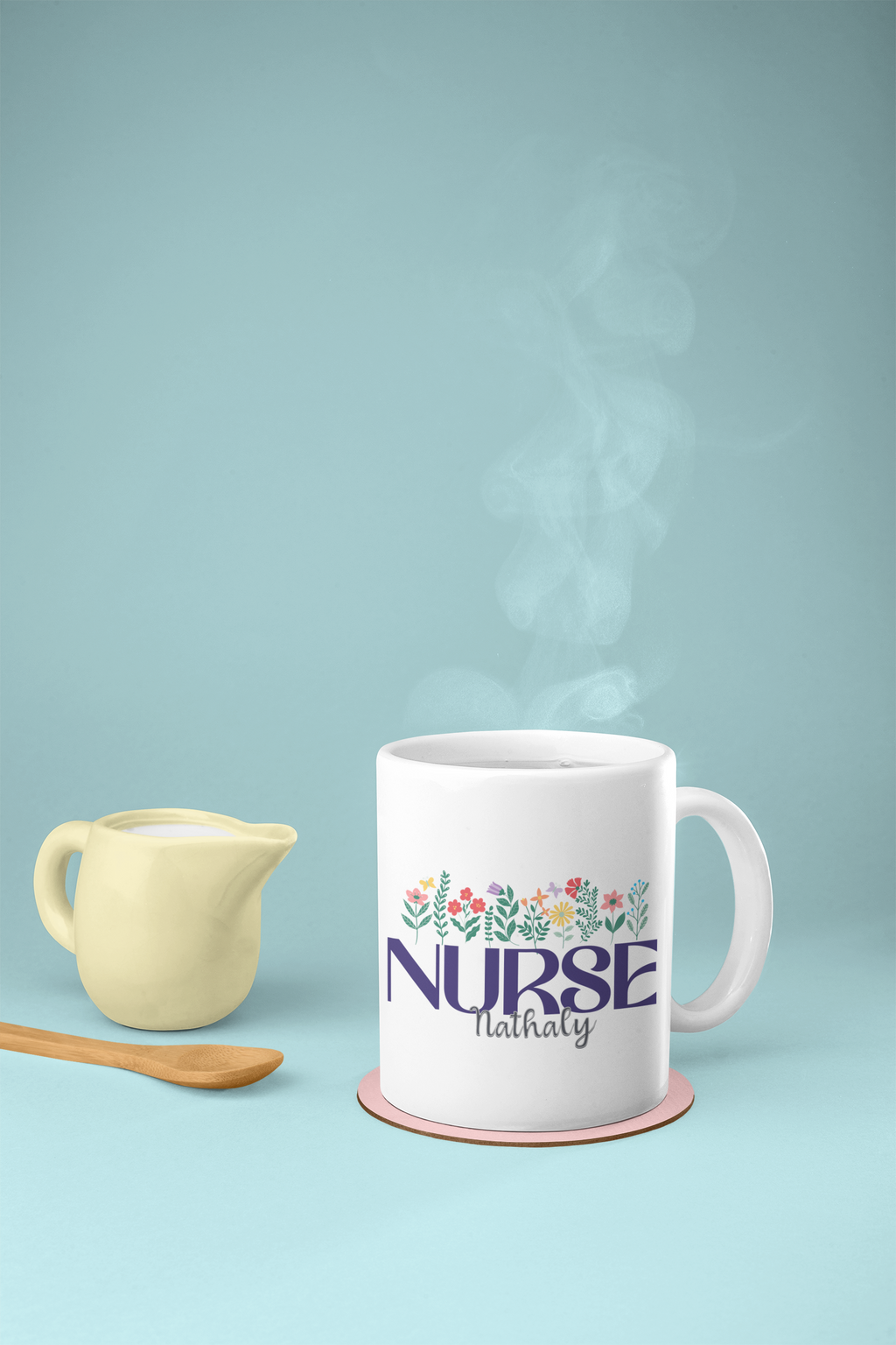Personalized Nurse Mug – Custom Name Coffee Cup for Nurses
