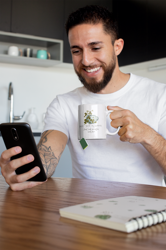 May We Always Find Luck in Coffee and Love Mug | Shamrock Coffee Mug | Cozy Gift for Coffee Lovers